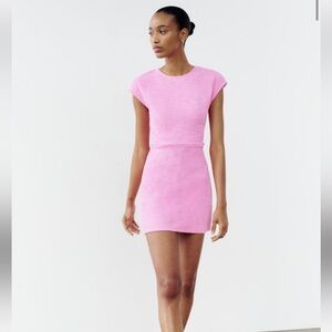 Zara textured jacquard dress